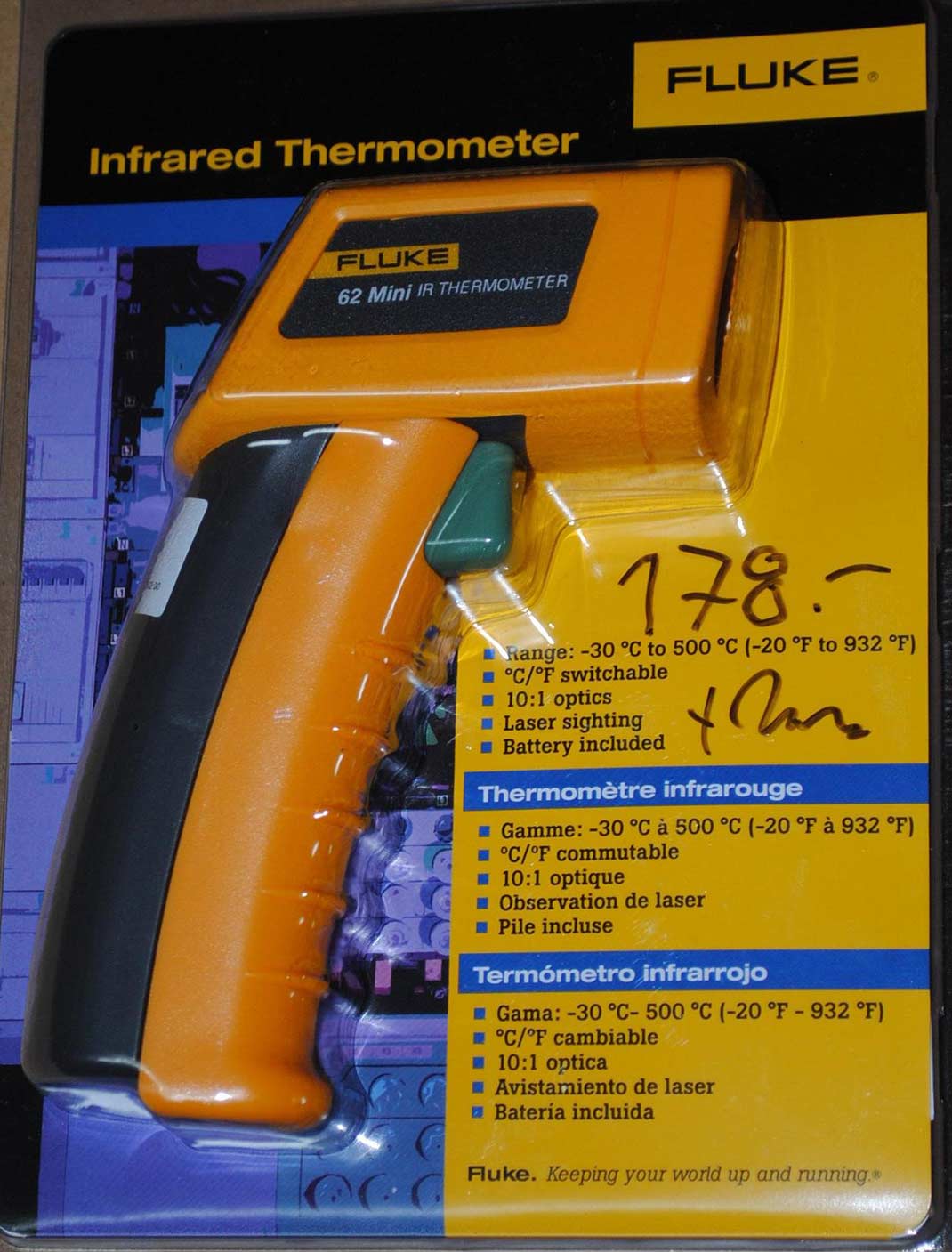 Fluke 62 Infrarot-Minithermometer