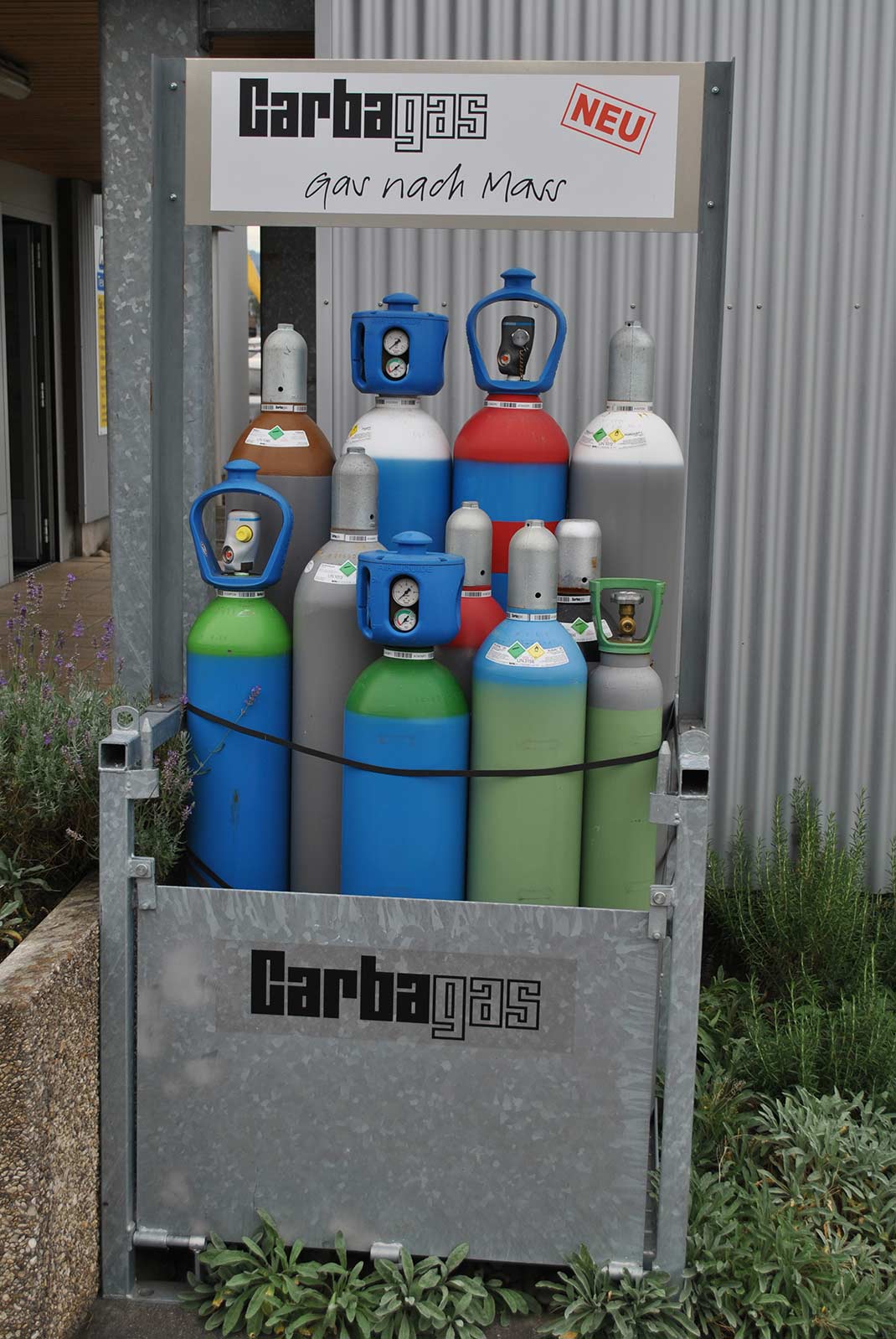 Carbagas Gaslager - Gas nach Mass