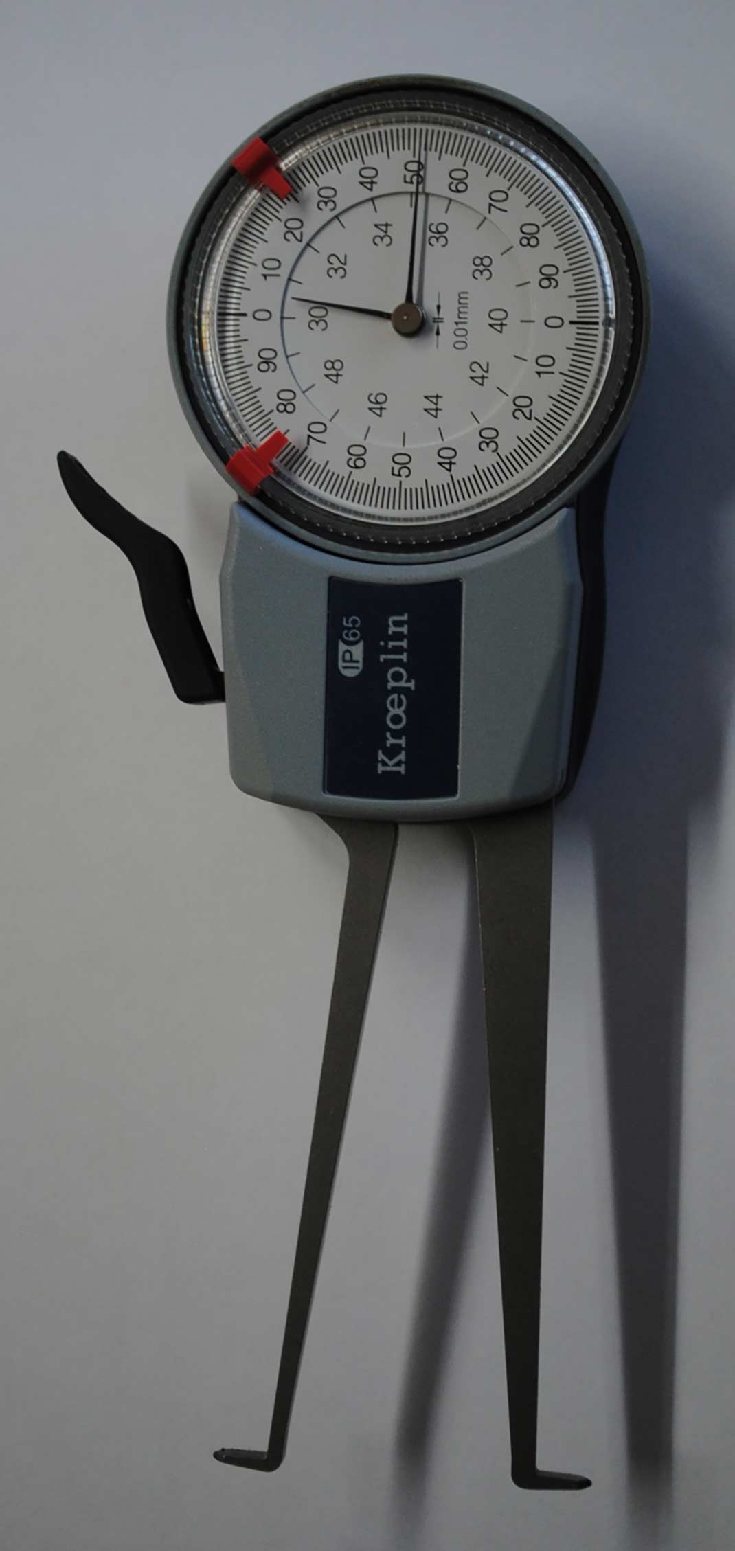 Kroeplin Innenschnelltaster mit Uhr 30-50mm
